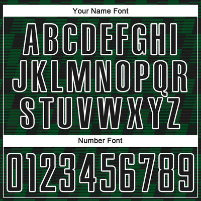 Custom Black Green-White Line Sublimation Soccer Uniform Jersey