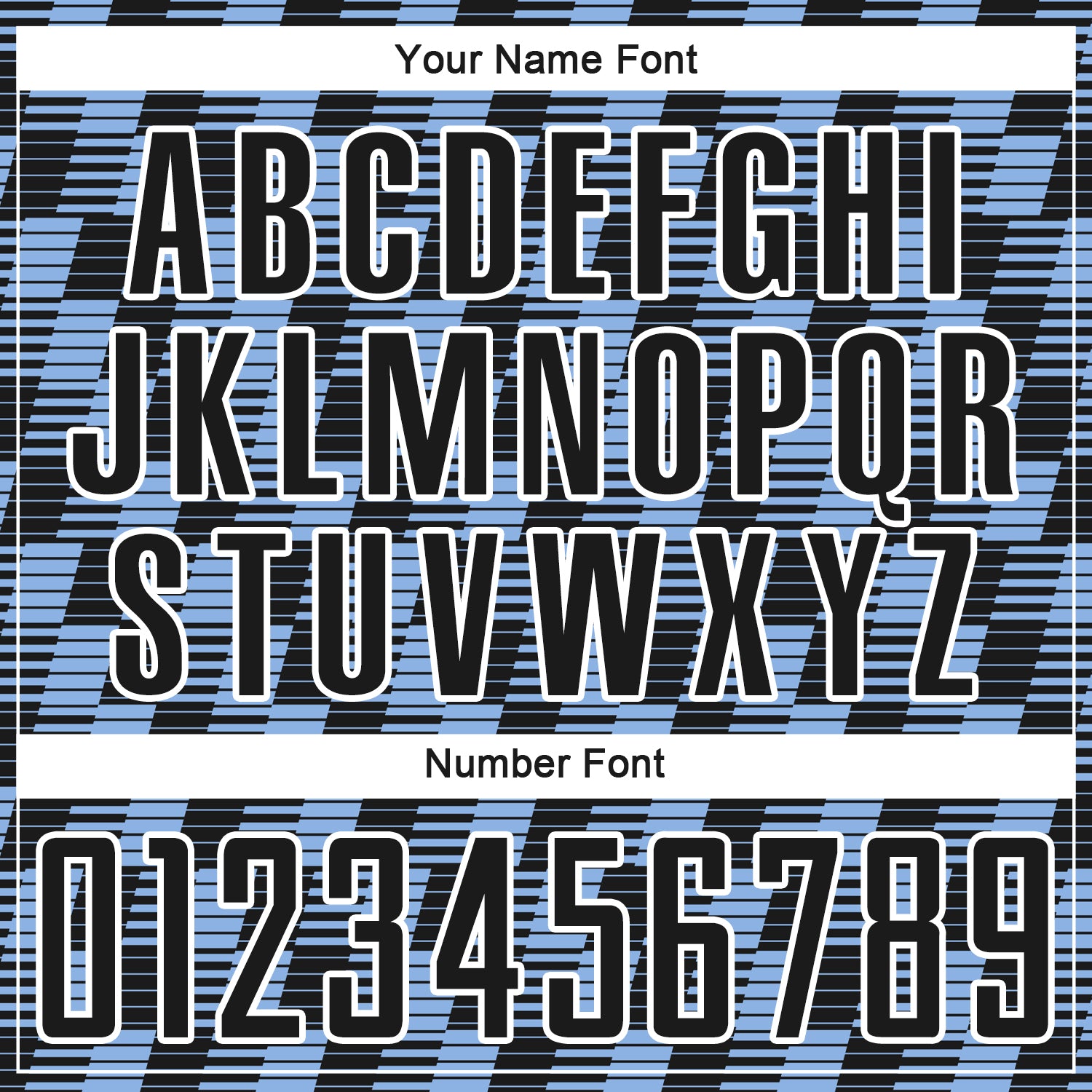 Custom Black Light Blue-White Line Sublimation Soccer Uniform Jersey