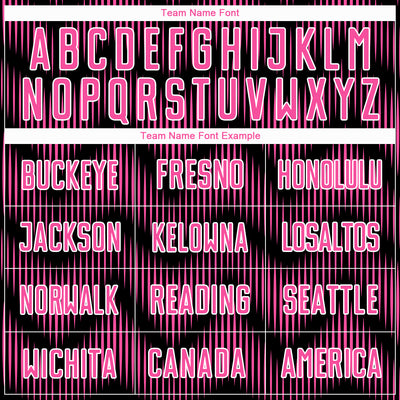 Custom Black Pink-White Line Sublimation Soccer Uniform Jersey