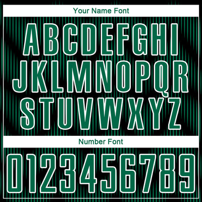 Custom Black Kelly Green-White Line Sublimation Soccer Uniform Jersey