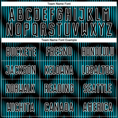 Custom Black Lakes Blue-White Line Sublimation Soccer Uniform Jersey