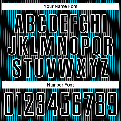 Custom Black Lakes Blue-White Line Sublimation Soccer Uniform Jersey