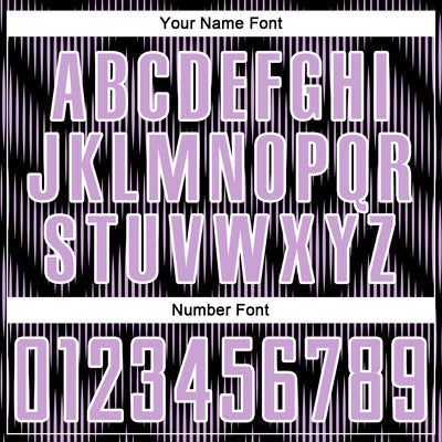 Custom Black Light Purple-White Line Sublimation Soccer Uniform Jersey