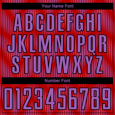 Custom Red Medium Purple-Black Line Sublimation Soccer Uniform Jersey