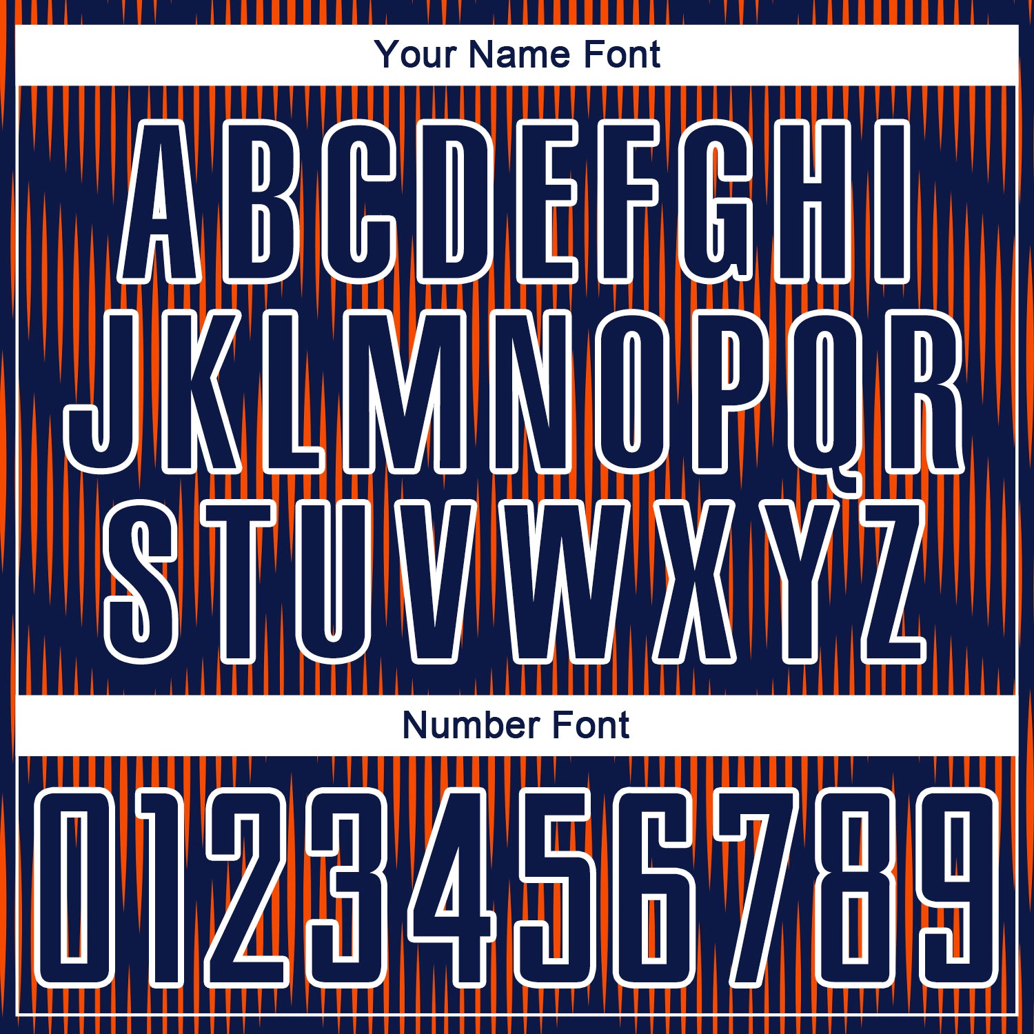 Custom Navy Orange-White Line Sublimation Soccer Uniform Jersey