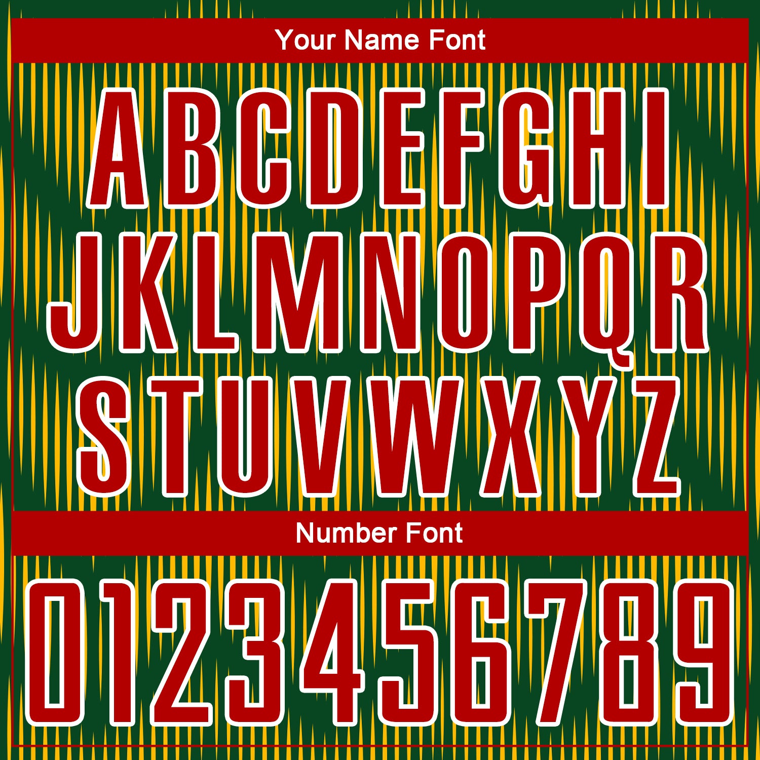 Custom Green Red-Gold Line Sublimation Soccer Uniform Jersey