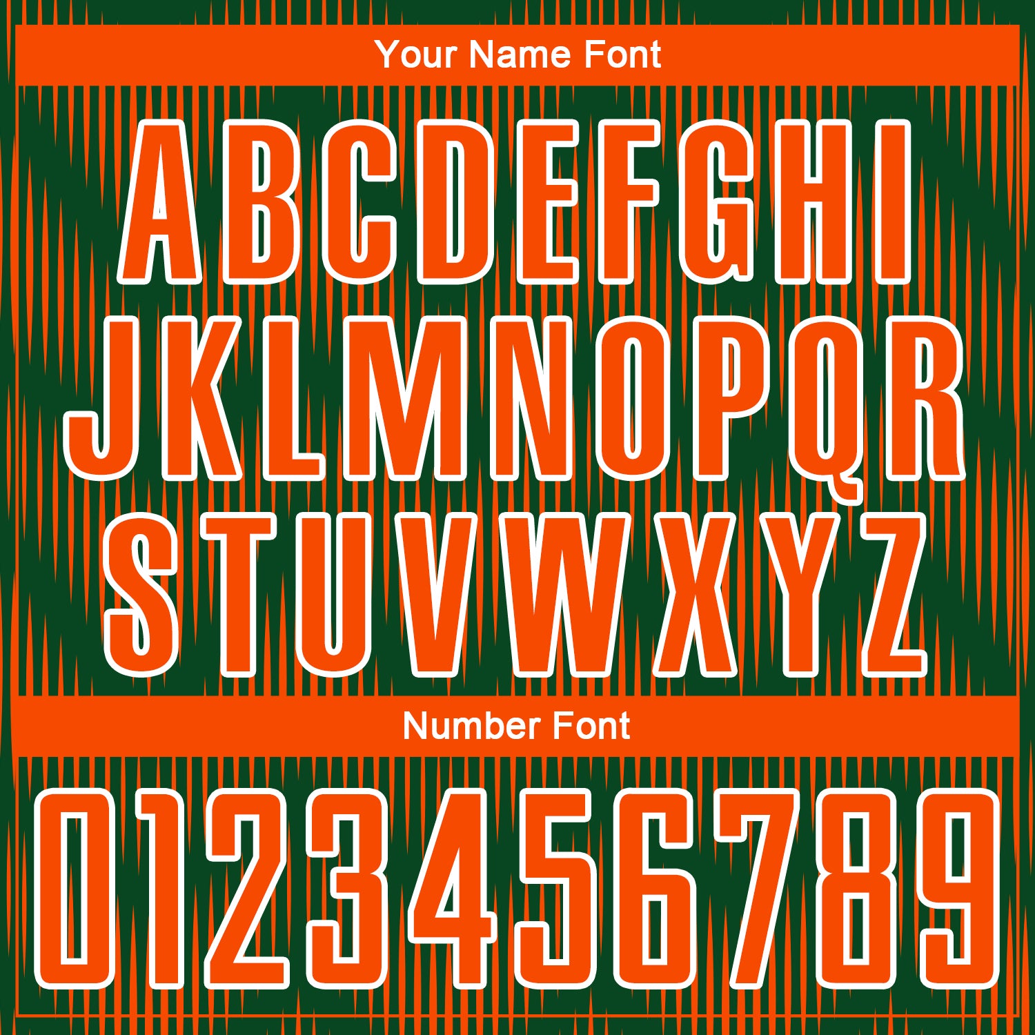 Custom Green Orange-White Line Sublimation Soccer Uniform Jersey