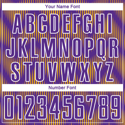 Custom Purple Gold-White Line Sublimation Soccer Uniform Jersey