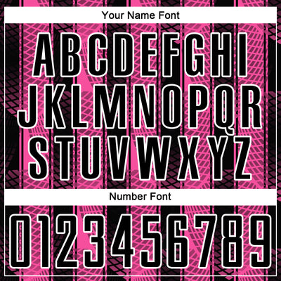 Custom Black Pink-White Abstract Network Sublimation Soccer Uniform Jersey