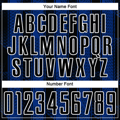 Custom Black Royal-White Abstract Network Sublimation Soccer Uniform Jersey