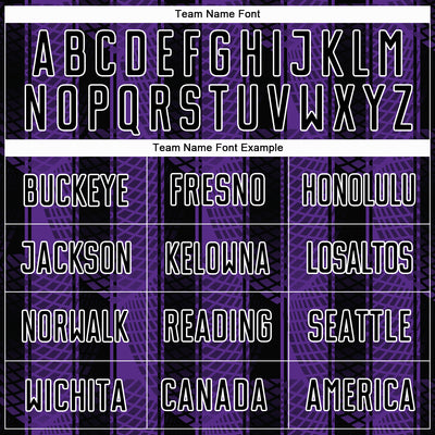 Custom Black Purple-White Abstract Network Sublimation Soccer Uniform Jersey