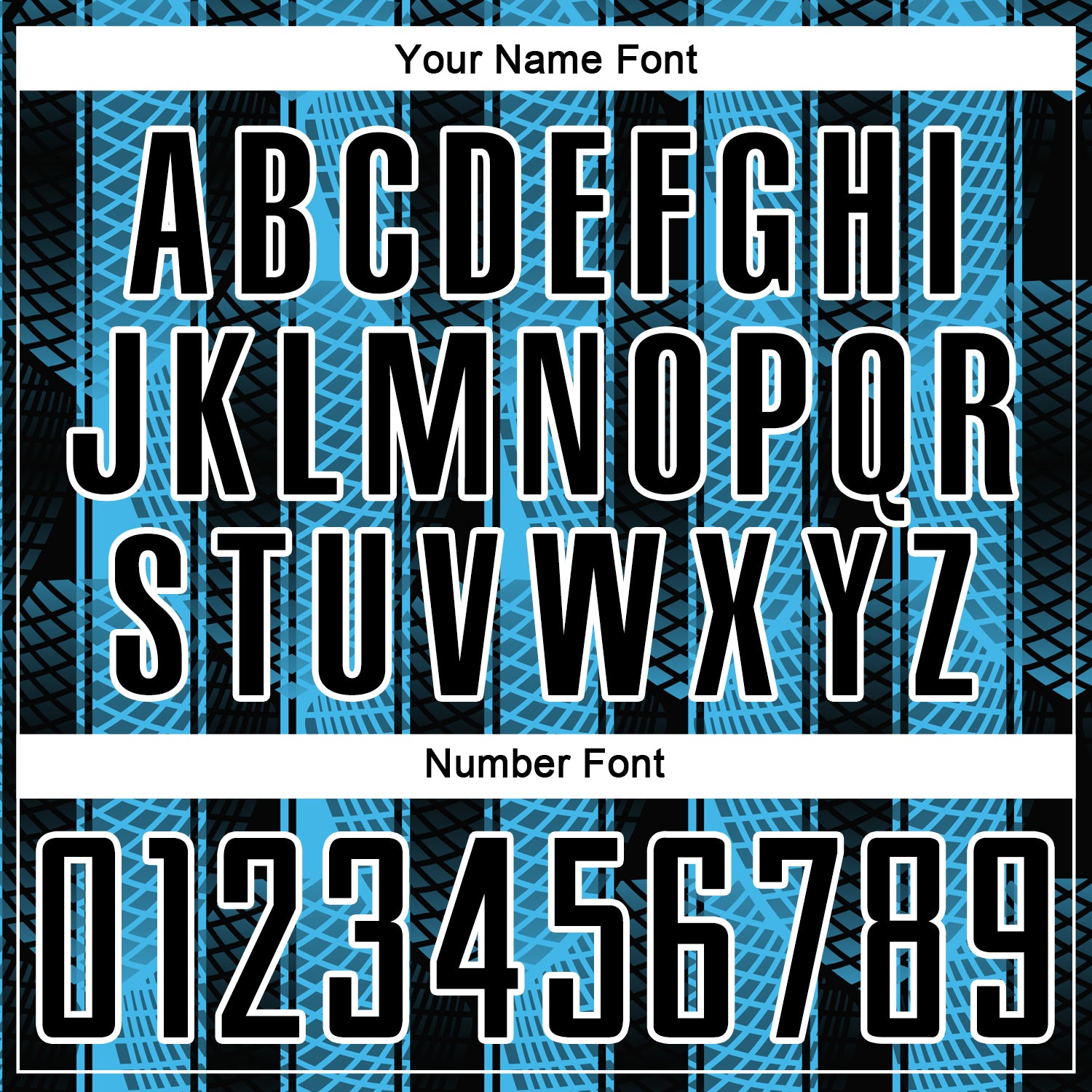 Custom Black Sky Blue-White Abstract Network Sublimation Soccer Uniform Jersey