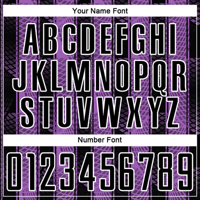Custom Black Medium Purple-White Abstract Network Sublimation Soccer Uniform Jersey