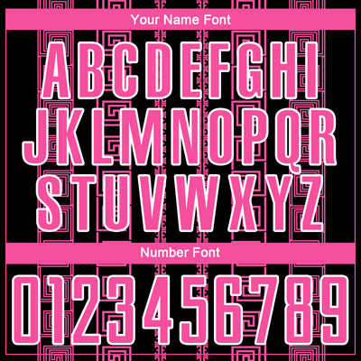 Custom Black Pink-White Geometric Shape Sublimation Soccer Uniform Jersey