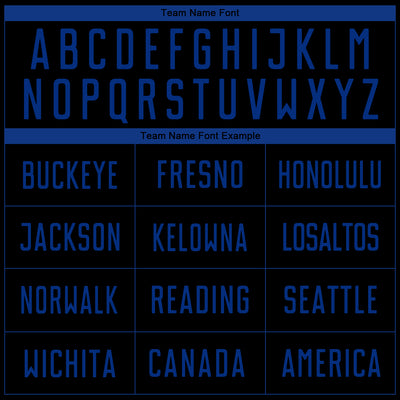 Custom Black Royal Sublimation Soccer Uniform Jersey