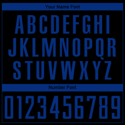 Custom Black Royal Sublimation Soccer Uniform Jersey