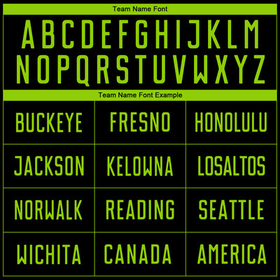 Custom Black Neon Green Sublimation Soccer Uniform Jersey