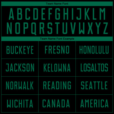 Custom Black Kelly Green Sublimation Soccer Uniform Jersey