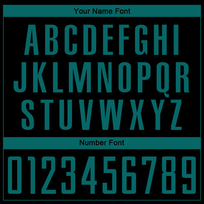 Custom Black Teal Sublimation Soccer Uniform Jersey