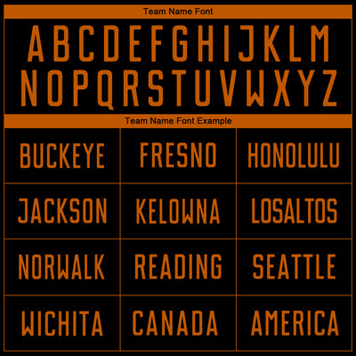 Custom Black Texas Orange Sublimation Soccer Uniform Jersey