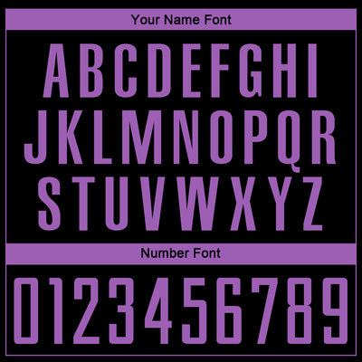 Custom Black Medium Purple Sublimation Soccer Uniform Jersey