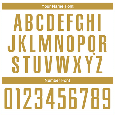 Custom White Old Gold Sublimation Soccer Uniform Jersey