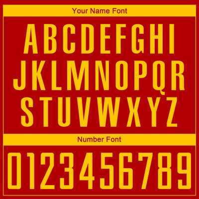 Custom Red Yellow Sublimation Soccer Uniform Jersey