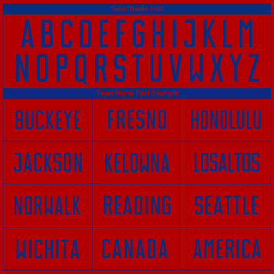 Custom Red Royal Sublimation Soccer Uniform Jersey