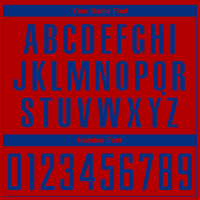 Custom Red Royal Sublimation Soccer Uniform Jersey