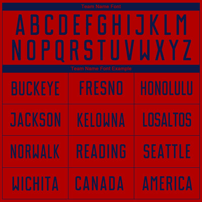 Custom Red Navy Sublimation Soccer Uniform Jersey