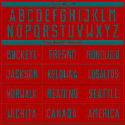 Custom Red Teal Sublimation Soccer Uniform Jersey