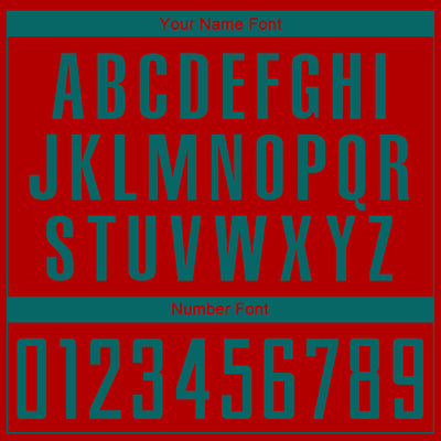 Custom Red Teal Sublimation Soccer Uniform Jersey