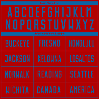 Custom Red Blue Sublimation Soccer Uniform Jersey