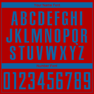 Custom Red Blue Sublimation Soccer Uniform Jersey