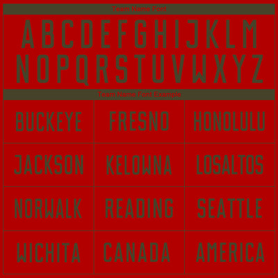 Custom Red Olive Sublimation Soccer Uniform Jersey