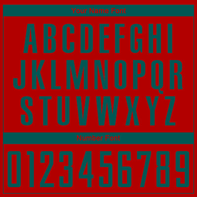 Custom Red Midnight Green Sublimation Soccer Uniform Jersey