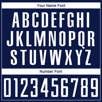 Custom Navy White Sublimation Soccer Uniform Jersey