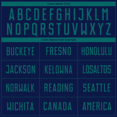 Custom Navy Teal Sublimation Soccer Uniform Jersey