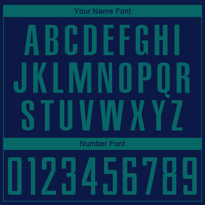 Custom Navy Teal Sublimation Soccer Uniform Jersey