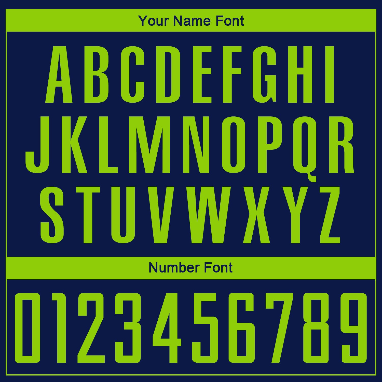 Custom Navy Neon Green Sublimation Soccer Uniform Jersey