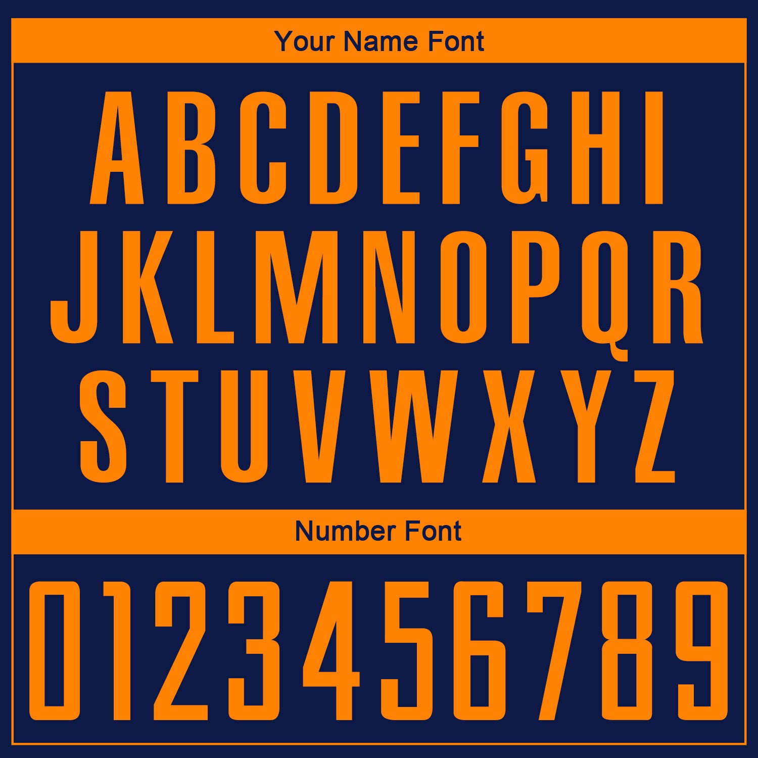 Custom Navy Bay Orange Sublimation Soccer Uniform Jersey