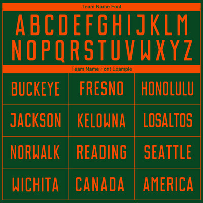 Custom Green Orange Sublimation Soccer Uniform Jersey