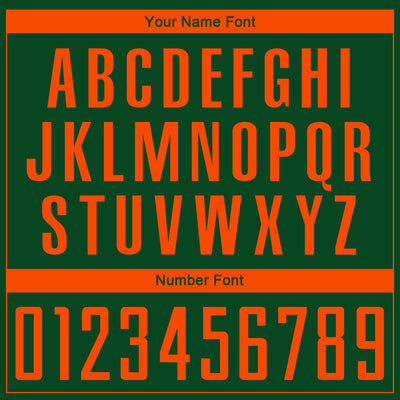 Custom Green Orange Sublimation Soccer Uniform Jersey