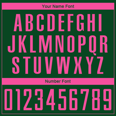 Custom Green Pink Sublimation Soccer Uniform Jersey