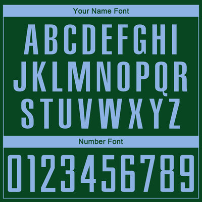 Custom Green Light Blue Sublimation Soccer Uniform Jersey