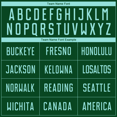 Custom Green Ice Blue Sublimation Soccer Uniform Jersey