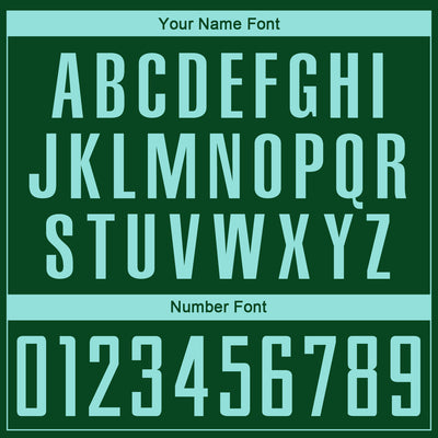 Custom Green Ice Blue Sublimation Soccer Uniform Jersey