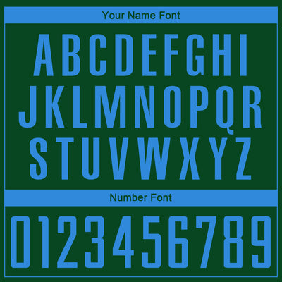 Custom Green Powder Blue Sublimation Soccer Uniform Jersey