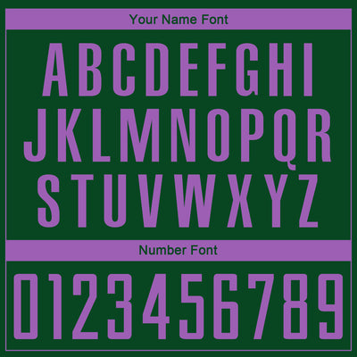 Custom Green Medium Purple Sublimation Soccer Uniform Jersey