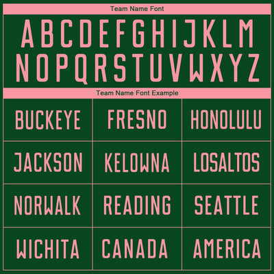 Custom Green Medium Pink Sublimation Soccer Uniform Jersey